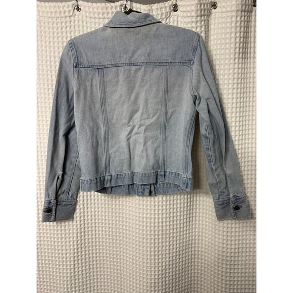 NY Jeans Vintage Light Wash Denim Jacket Sz Med - Picture 8 of 8